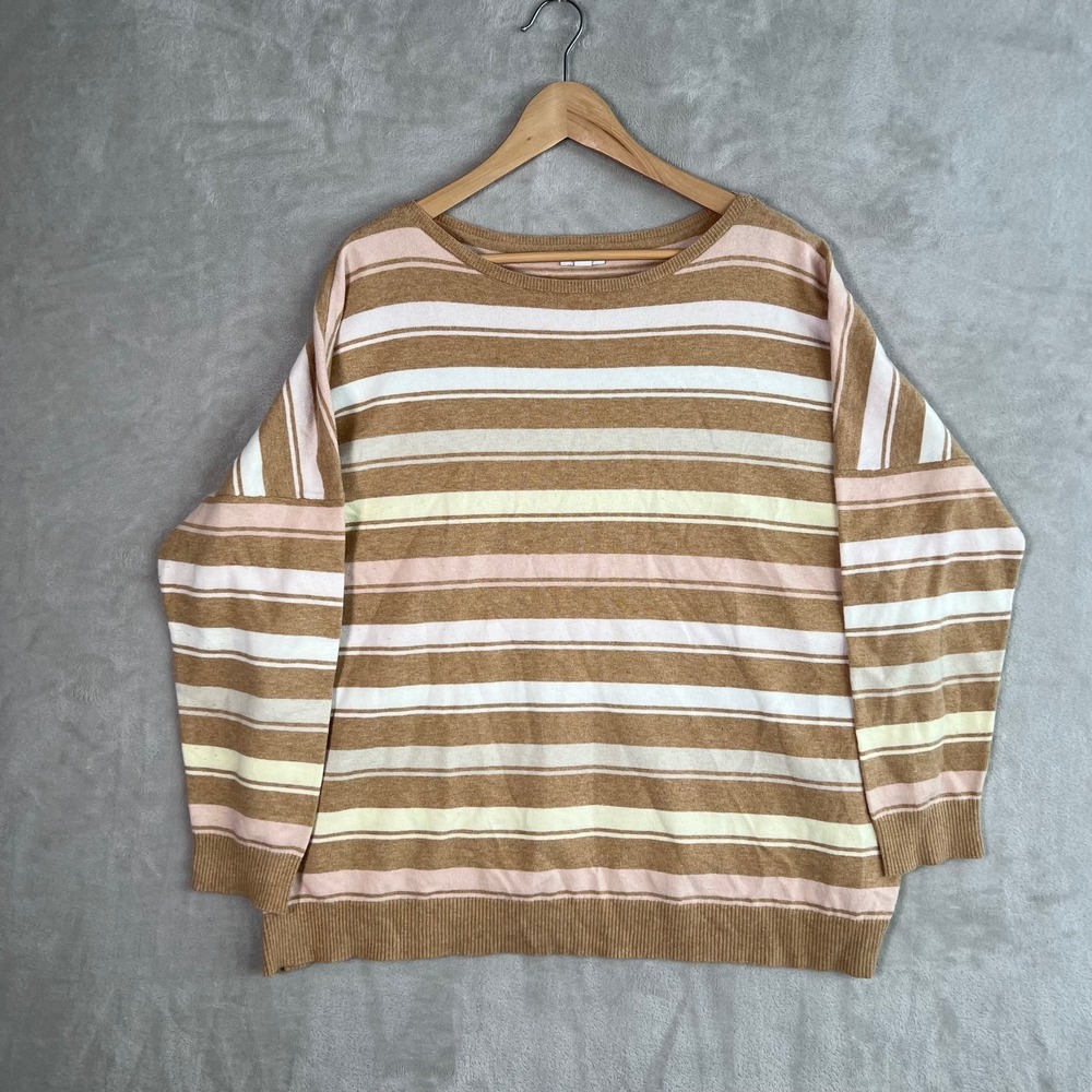 J.Jill Sweater Womens 2X Relaxed Fit Extended Shoulder Pullover Boatneck